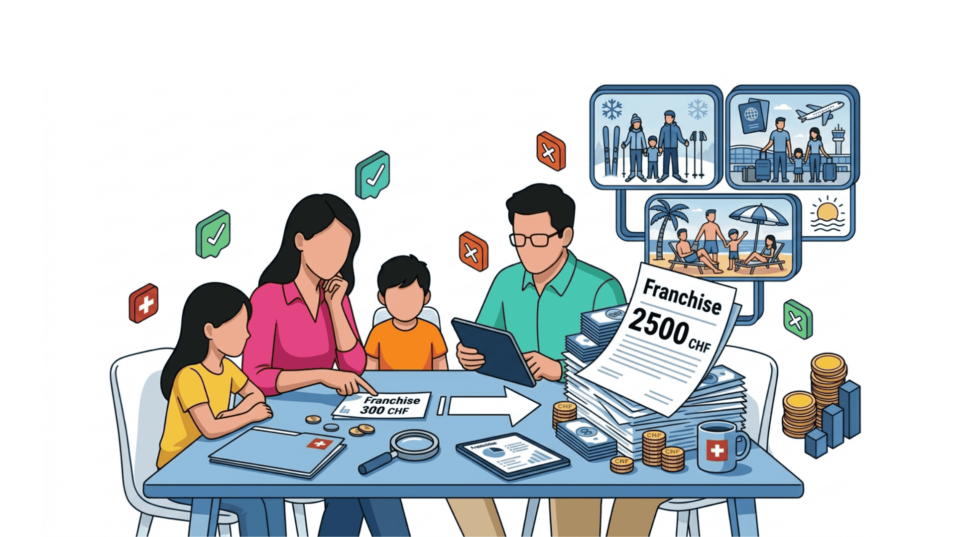 Franchise Krankenkasse Schweiz berechnen